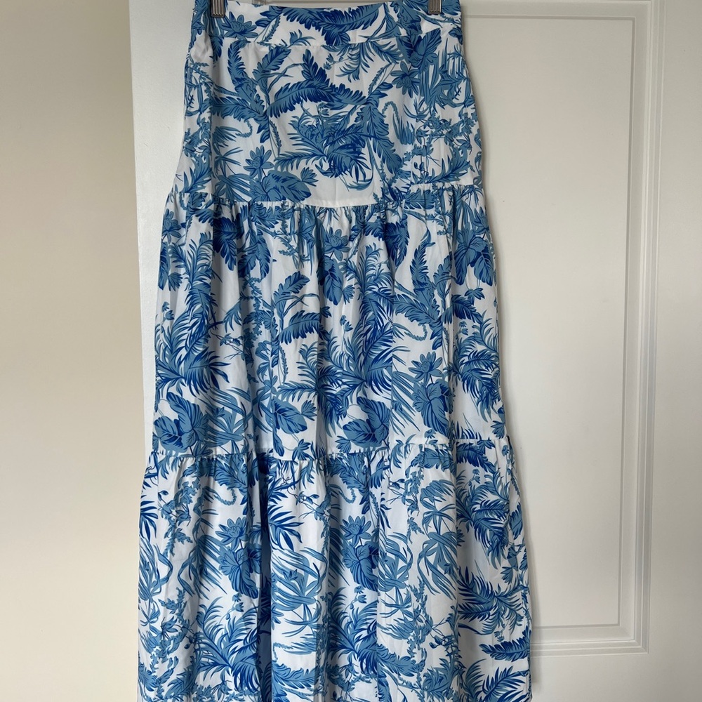 Seaside Joy Print Maxi Skirt